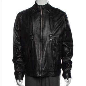 Versace Lamb Leather Moto Jacket
Size: XXL I US44, IT54